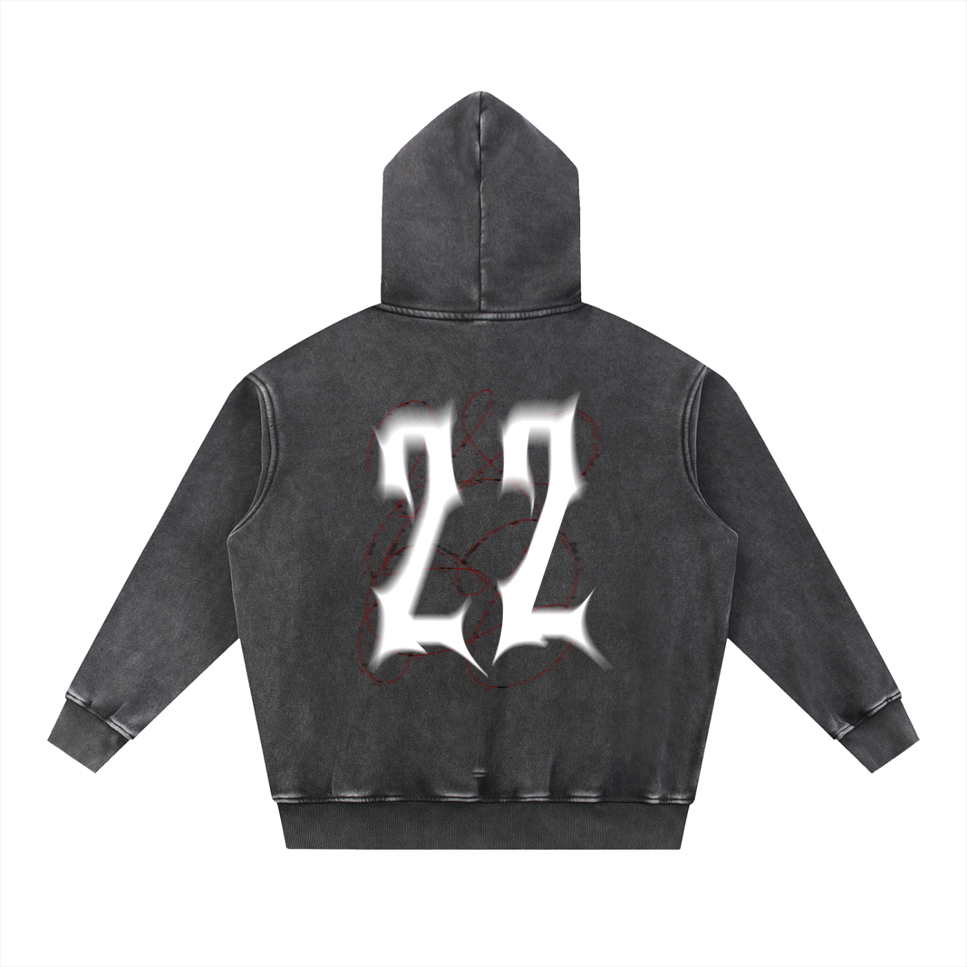 Ceedy Snow Wash Fleece Oversize Hoodie
