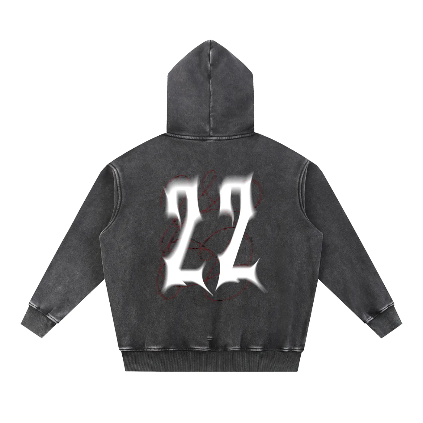 Ceedy Snow Wash Fleece Oversize Hoodie