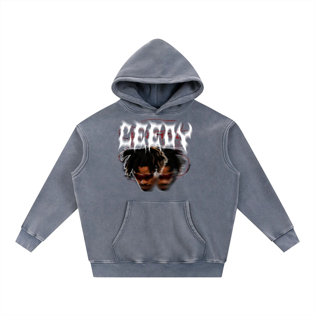 Ceedy Snow Wash Fleece Oversize Hoodie