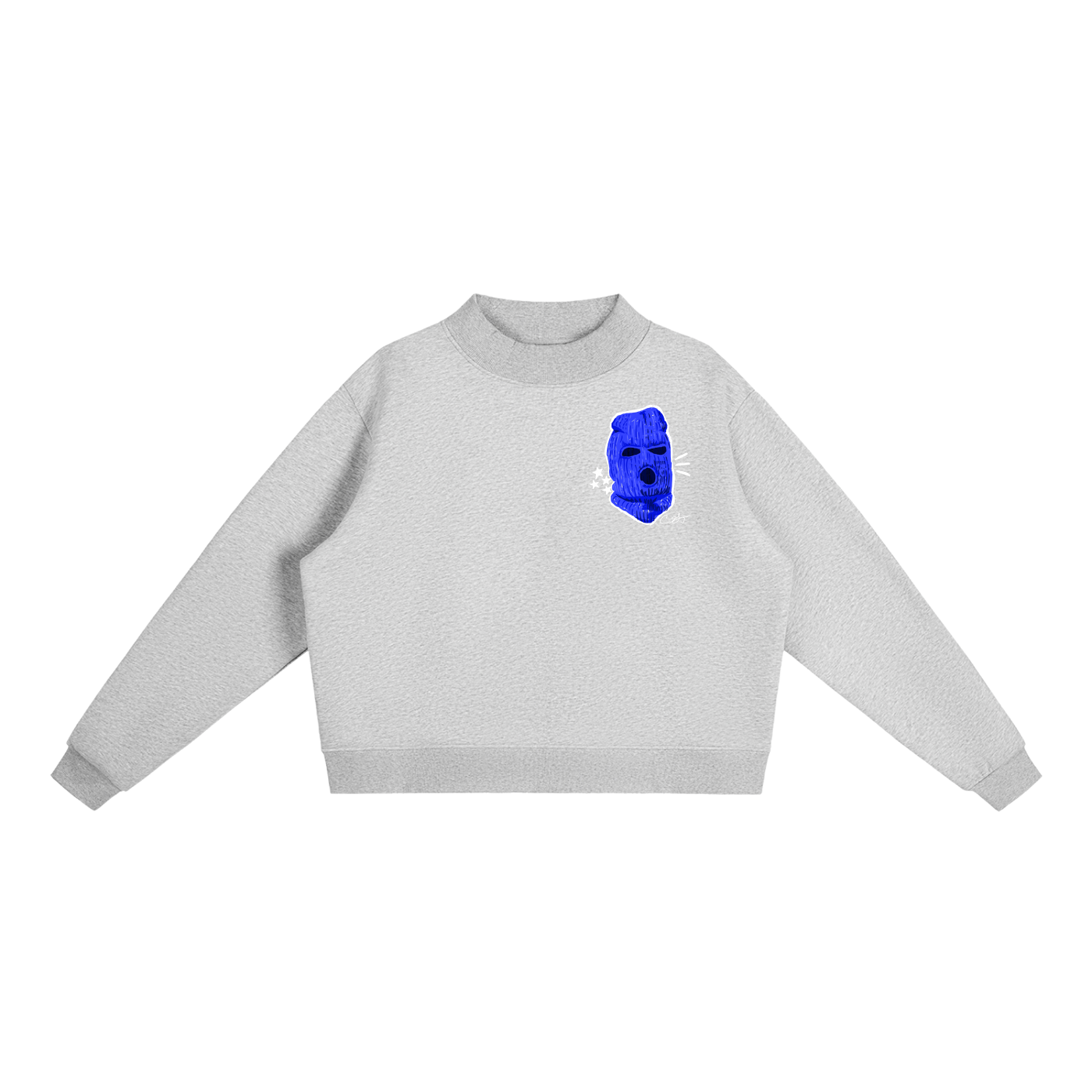 EOM Fleece Mock-Neck Crew Sweatshirt