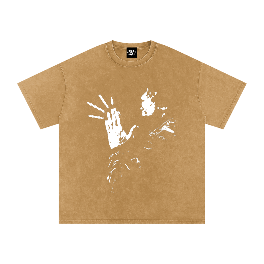 Vintage Wash Oversized Collage Tee