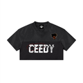 Women’s Cropped Paneled V-Neck Jersey