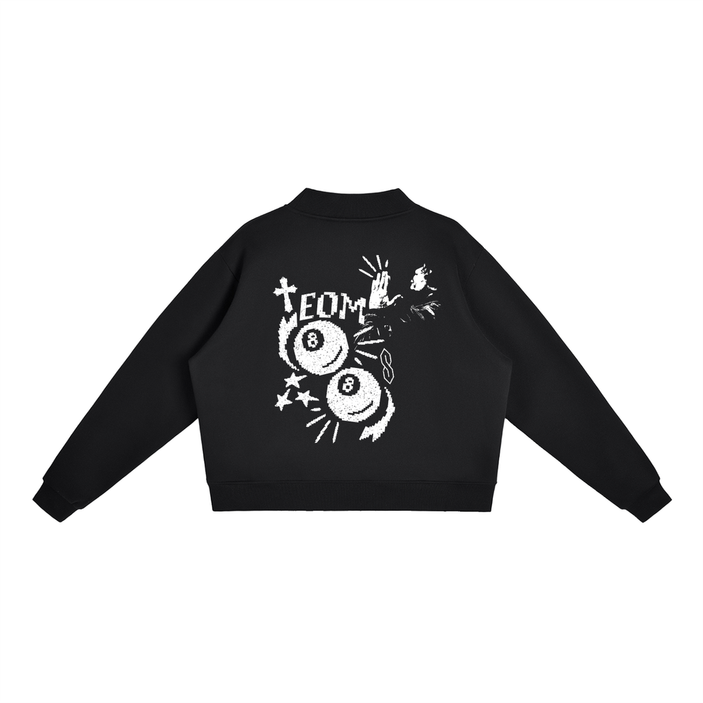 EOM Fleece Mock-Neck Crew Sweatshirt