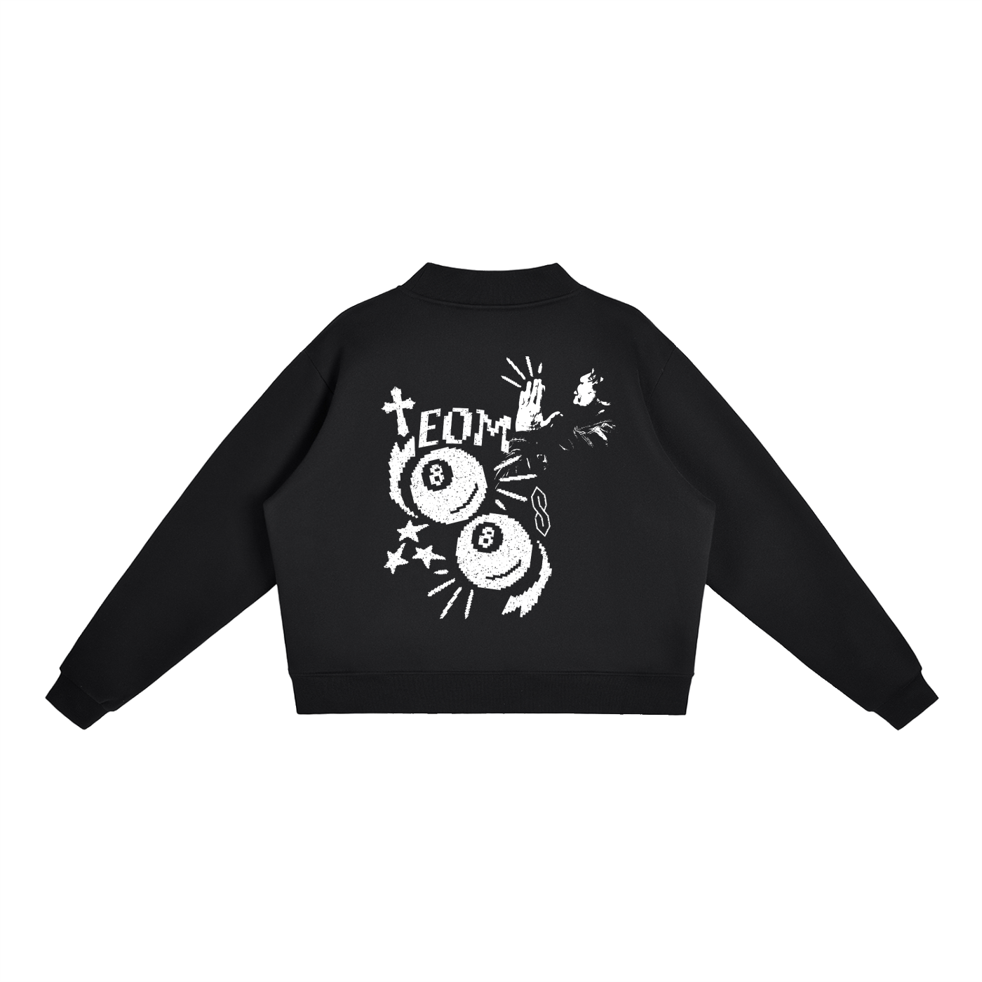 EOM Fleece Mock-Neck Crew Sweatshirt