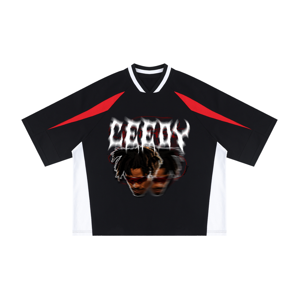 Ceedy Oversized Color Block V-Neck T-Shirt