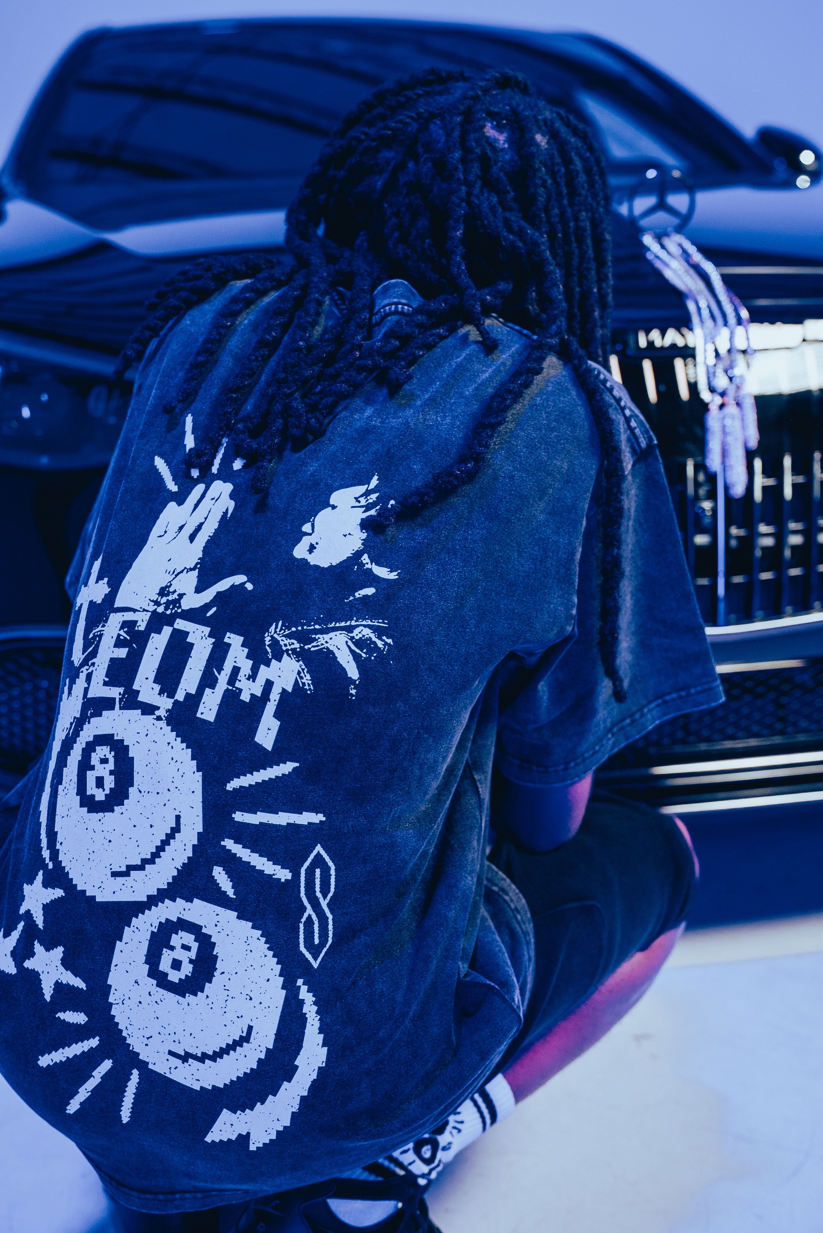 Vintage Wash Oversized Collage Tee