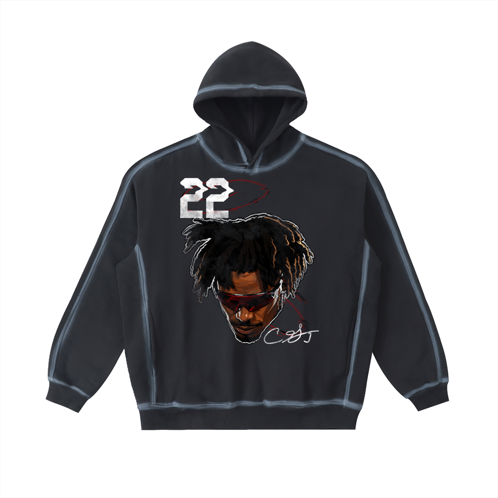Ceedy Sunfaded Edge Fleece Hoodie