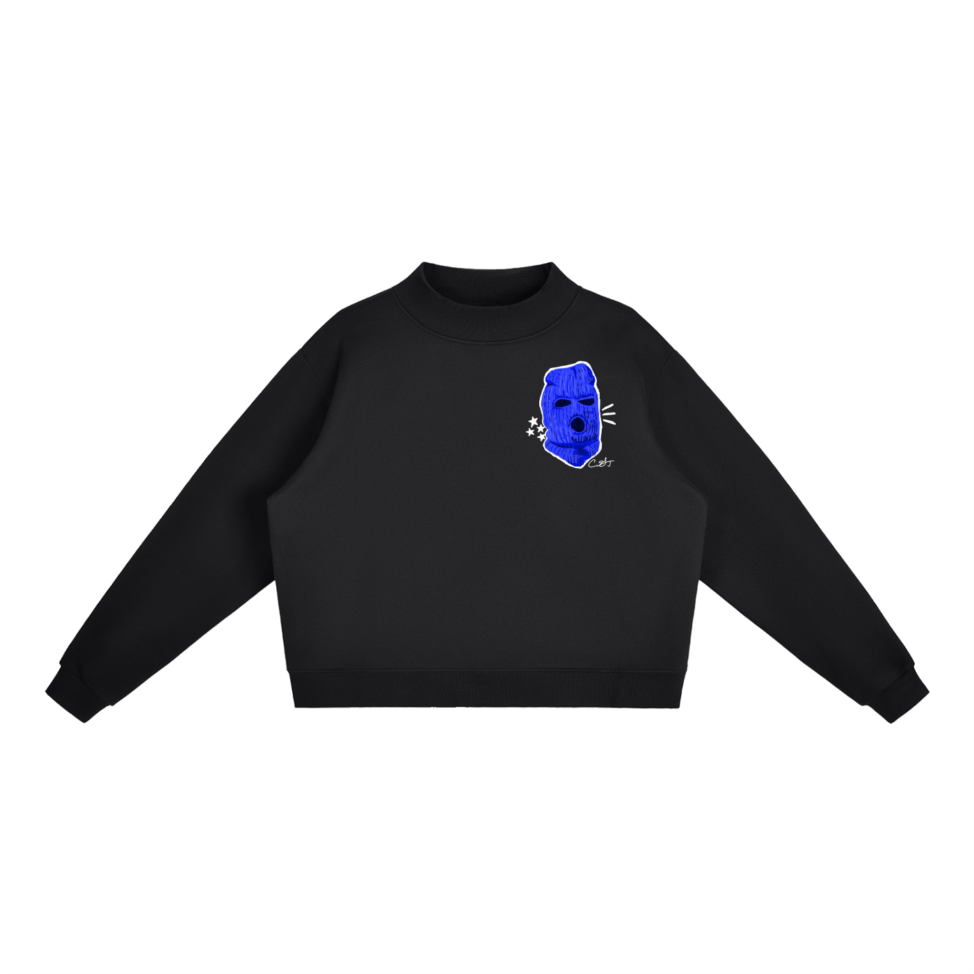 EOM Fleece Mock-Neck Crew Sweatshirt