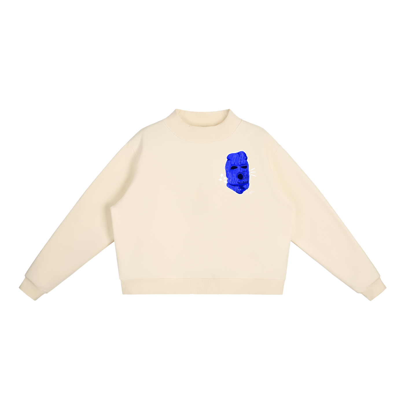 EOM Fleece Mock-Neck Crew Sweatshirt