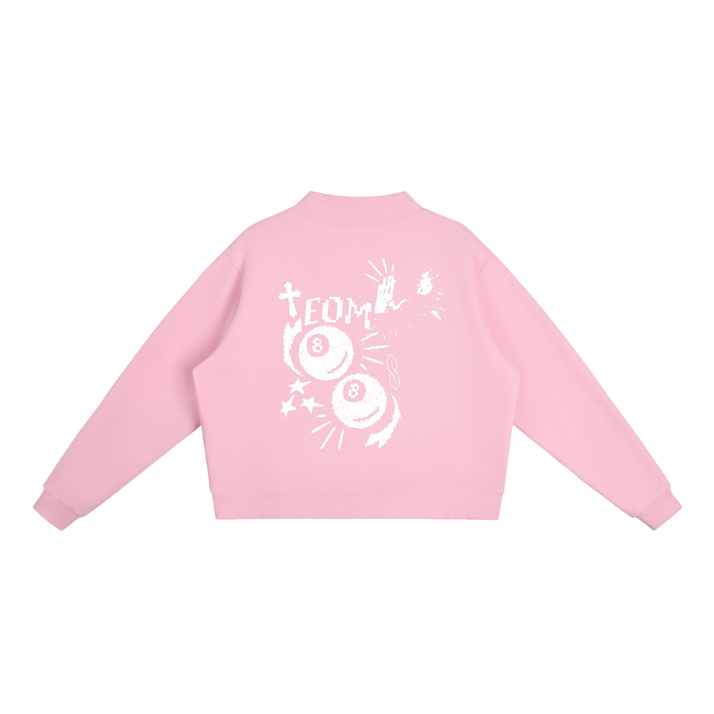 EOM Fleece Mock-Neck Crew Sweatshirt